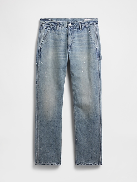 jeans da carpentiere dritti e rilassati