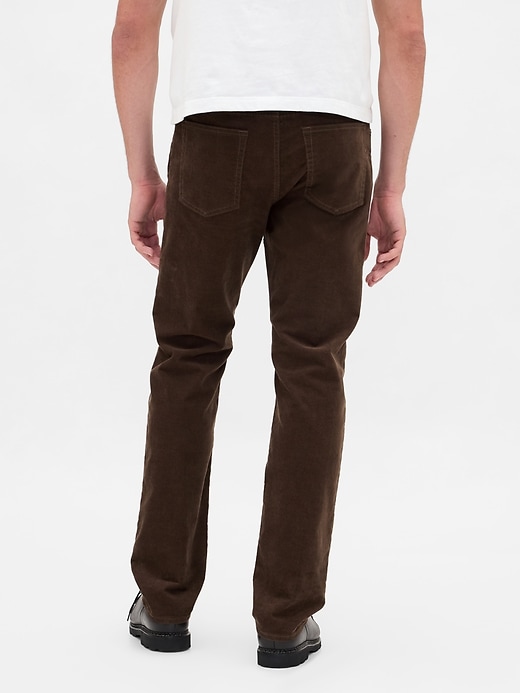 pantaloni dritti in velluto a coste