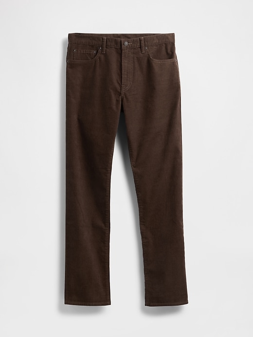 pantaloni dritti in velluto a coste