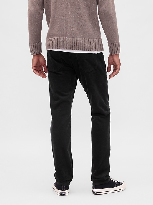 pantaloni dritti in velluto a coste