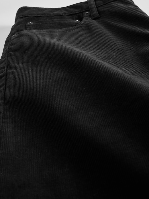 pantaloni dritti in velluto a coste