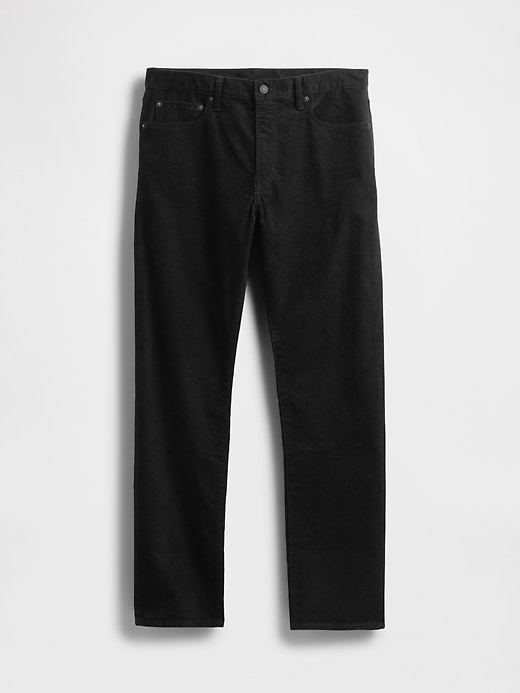 pantaloni dritti in velluto a coste
