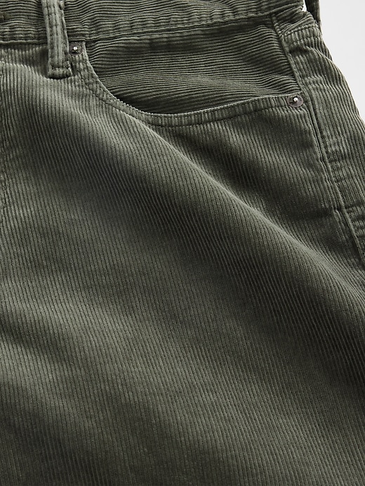 pantaloni dritti e rilassati in velluto a coste
