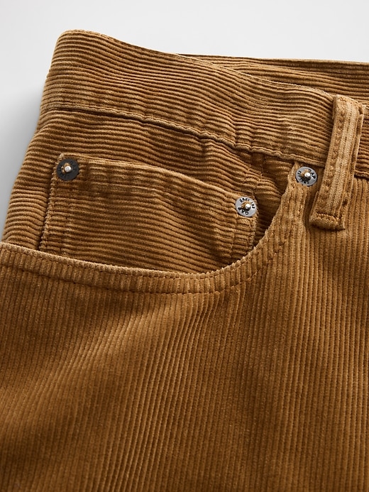 pantaloni dritti e rilassati in velluto a coste