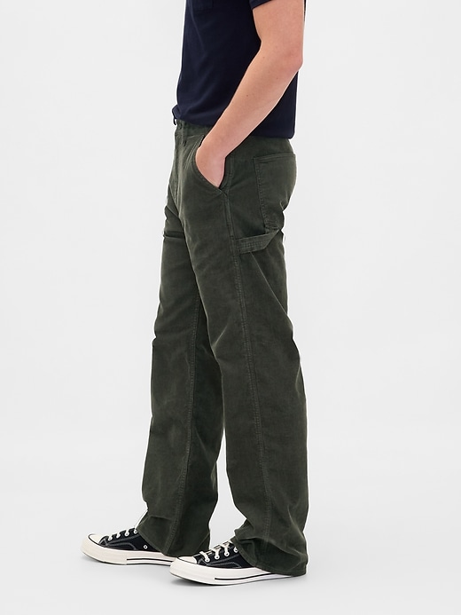 pantaloni larghi da carpentiere in velluto a coste anni 90