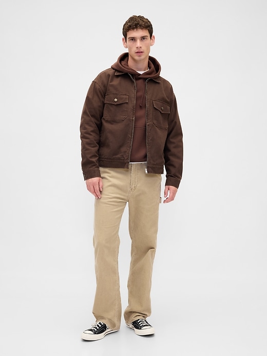 pantaloni larghi da carpentiere in velluto a coste anni 90