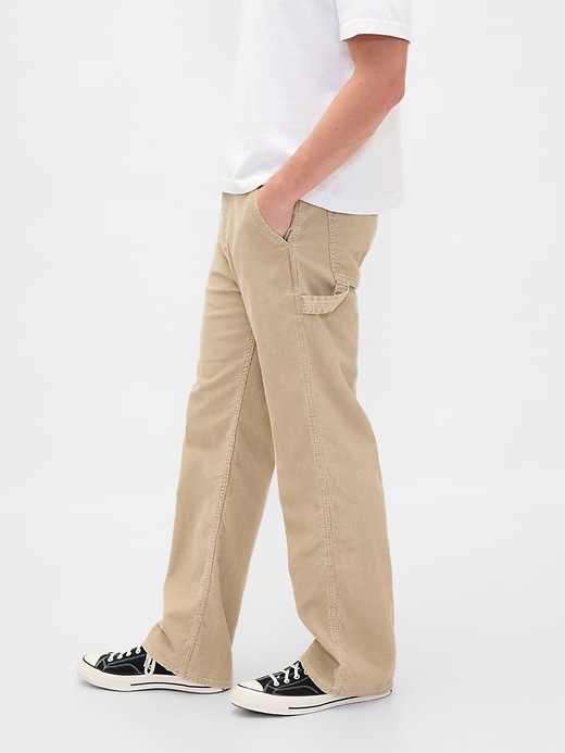 pantaloni larghi da carpentiere in velluto a coste anni 90