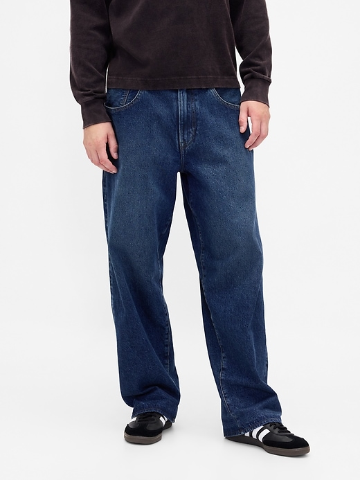 jeans extra larghi foderati in flanella per adulti di stranger things