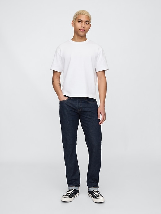 jeans slim con cimosa