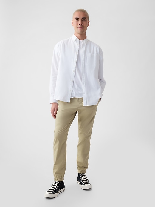 pantaloni da jogging slim in tela