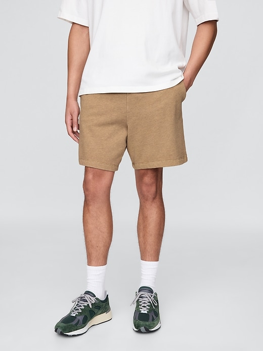 pantaloncini da tuta in spugna francese pesante