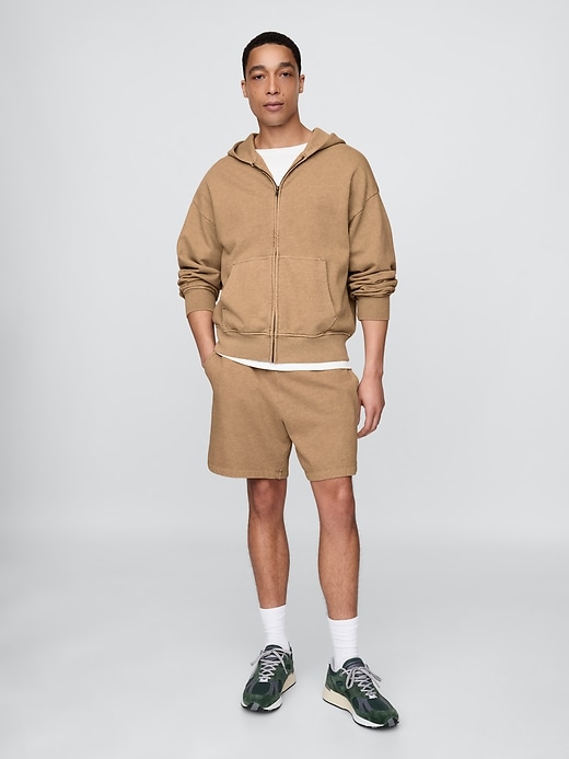 pantaloncini da tuta in spugna francese pesante