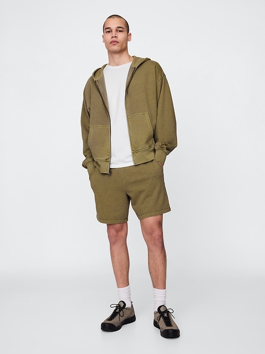 pantaloncini da tuta in spugna francese pesante