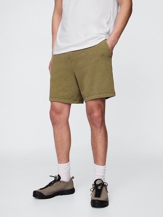 pantaloncini da tuta in spugna francese pesante