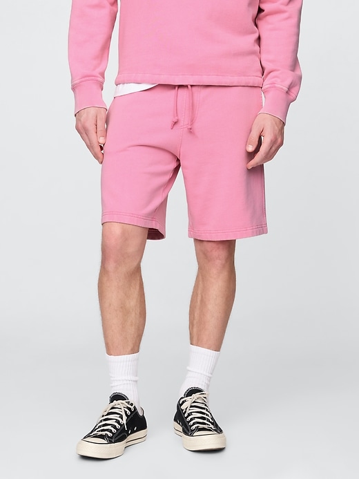 pantaloncini da tuta in spugna francese pesante