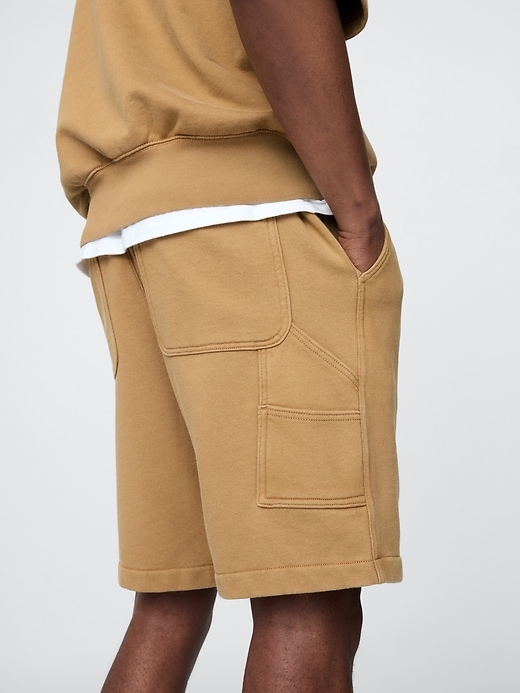 pantaloncini da tuta carpenter in spugna francese pesante