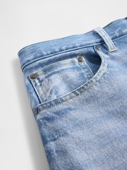 gap × bÉis pantaloncini larghi in denim lavorato a maglia per adulti