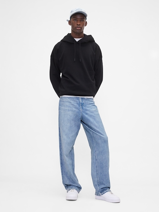 gap × jeans larghi in denim lavorato a maglia bÉis