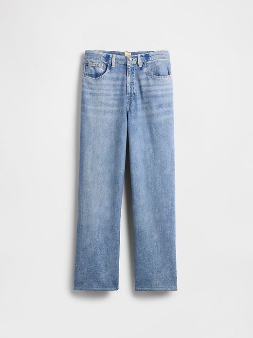 gap × jeans larghi in denim lavorato a maglia bÉis