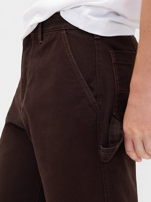 pantaloni larghi da carpentiere in tela anni 90