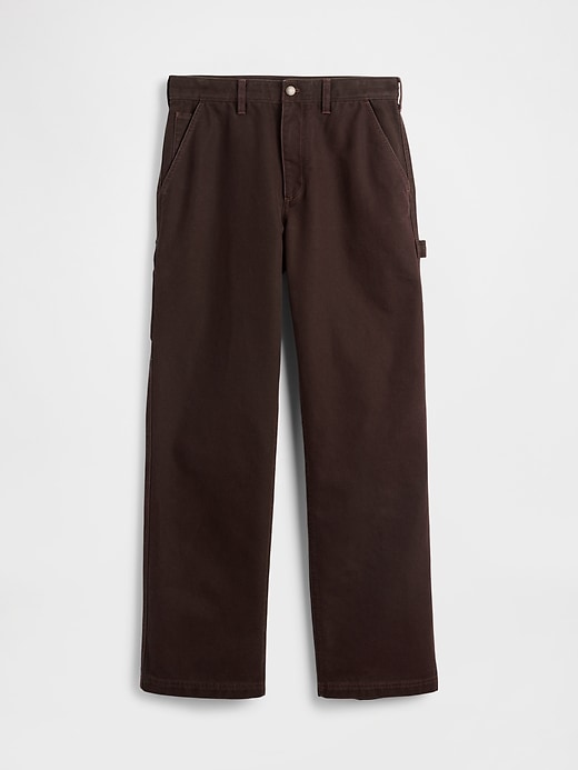 pantaloni larghi da carpentiere in tela anni 90