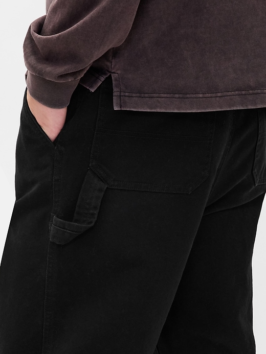 pantaloni larghi da carpentiere in tela anni 90