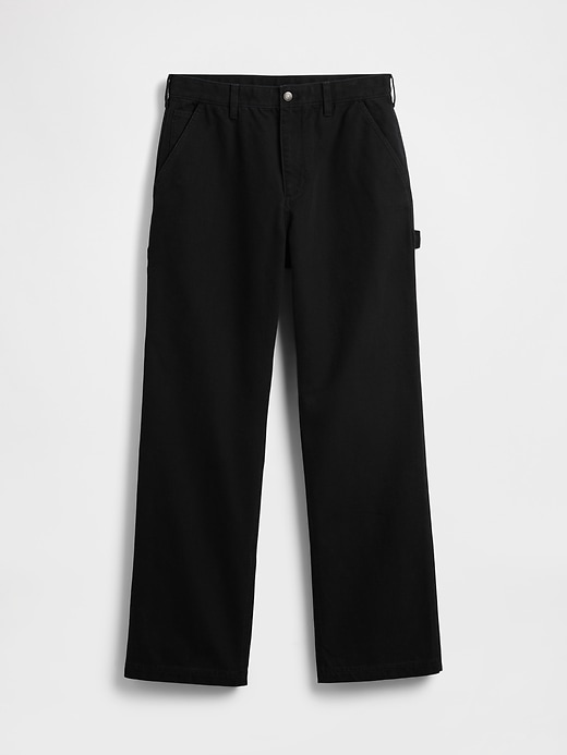 pantaloni larghi da carpentiere in tela anni 90