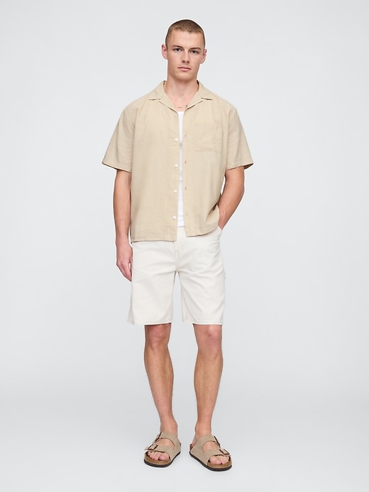 camicia in lino e cotone