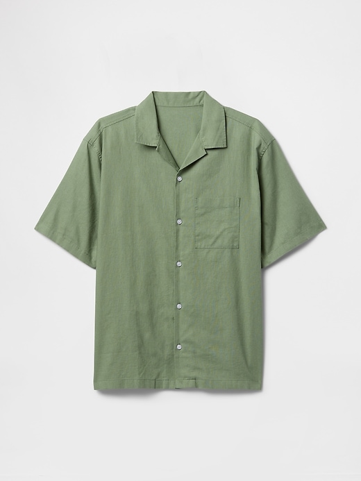camicia in lino e cotone