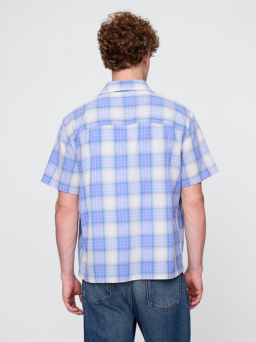 camicia in lino e cotone