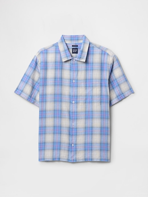 camicia in lino e cotone