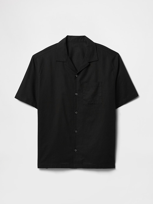 camicia in lino e cotone