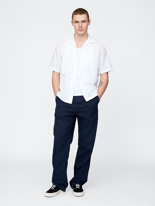 camicia in lino e cotone