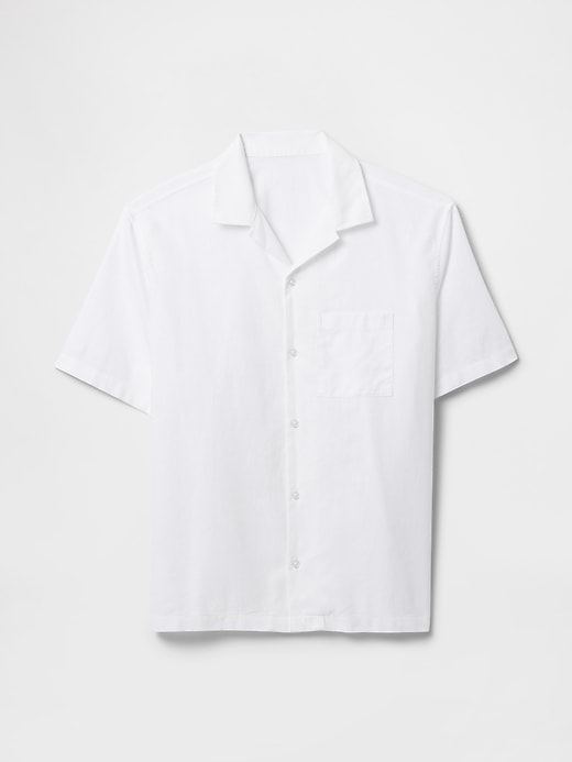 camicia in lino e cotone