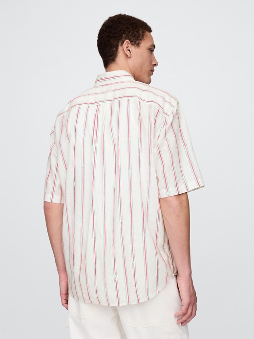 camicia in lino e cotone