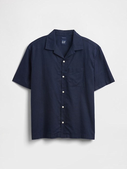 camicia in lino e cotone