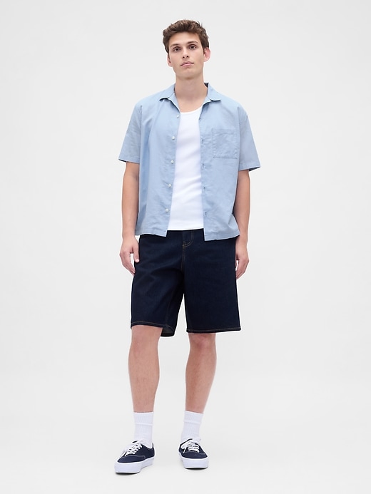 camicia in lino e cotone