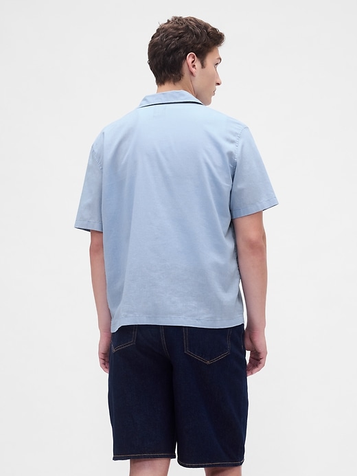camicia in lino e cotone