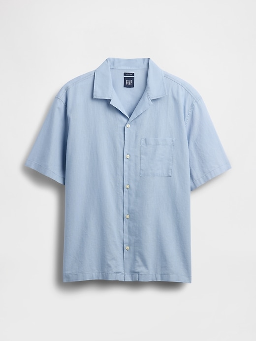 camicia in lino e cotone