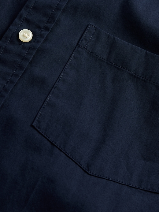 camicia classica in popeline di cotone biologico