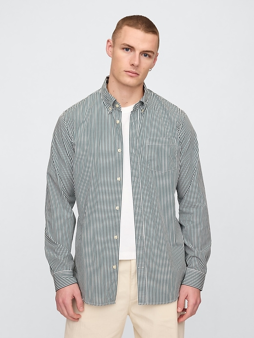camicia classica in popeline di cotone biologico