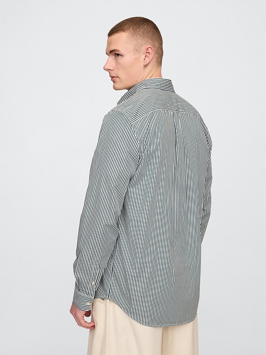 camicia classica in popeline di cotone biologico