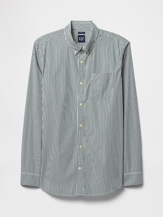 camicia classica in popeline di cotone biologico