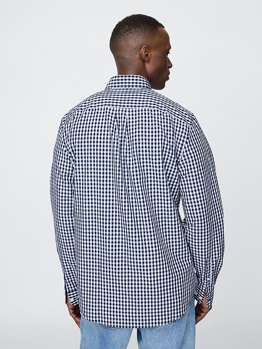 camicia classica in popeline di cotone biologico
