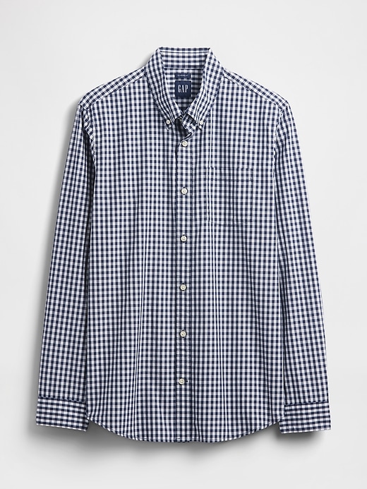 camicia classica in popeline di cotone biologico