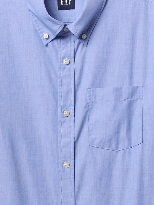 camicia classica in popeline di cotone biologico