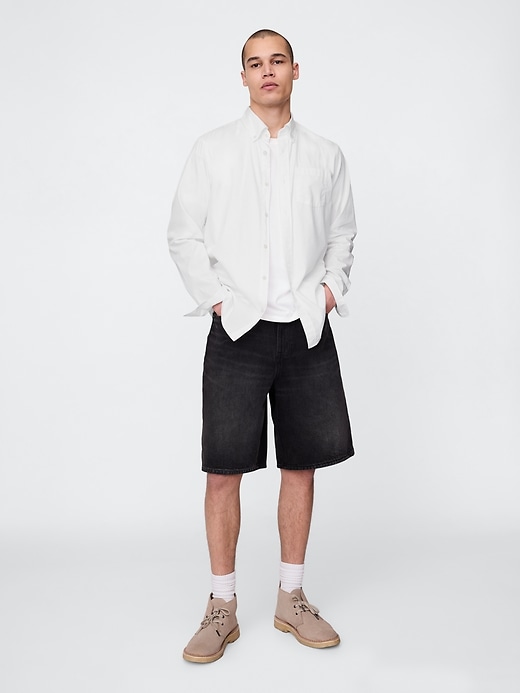 camicia classica in popeline di cotone biologico