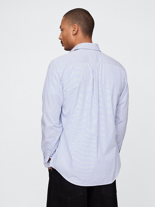 camicia classica in popeline di cotone biologico