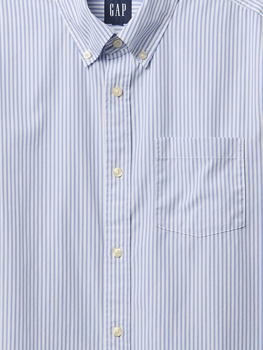 camicia classica in popeline di cotone biologico
