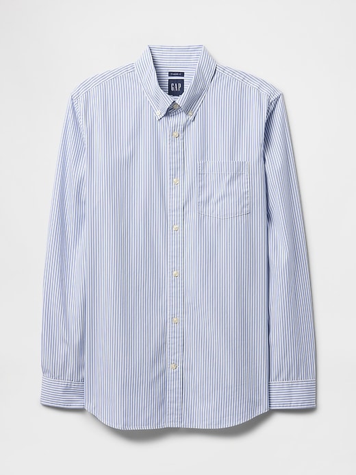 camicia classica in popeline di cotone biologico